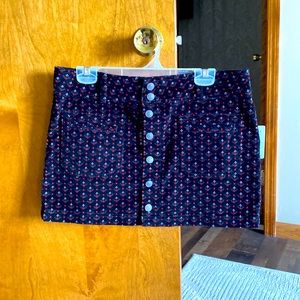 Free People Black Mini-skirt